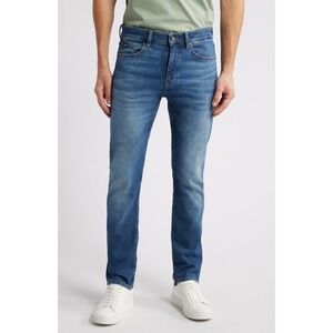 HUGO BOSS Mens Delaware Slim Fit Jeans Medium Wash Nonstretch‎ Denim Pants 30x30